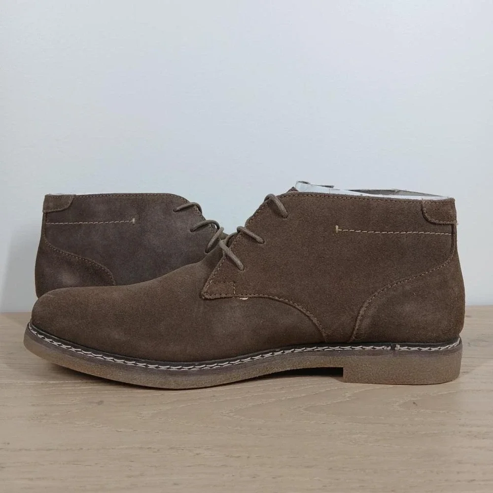 Sonoma Goods For Life Boot Men 10 Wide Brown Suede Chukka Lace Up Streetwear
